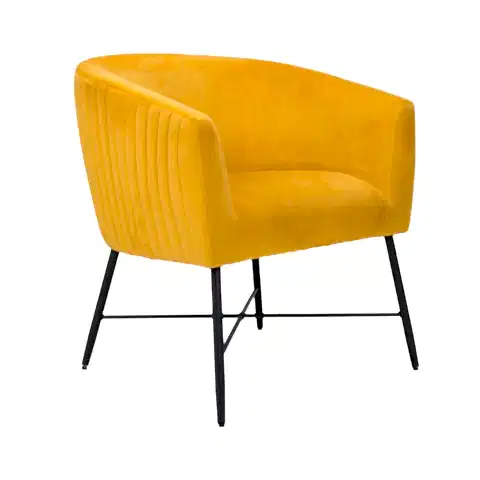 Rovigo Mustard Velvet Occasional Chair