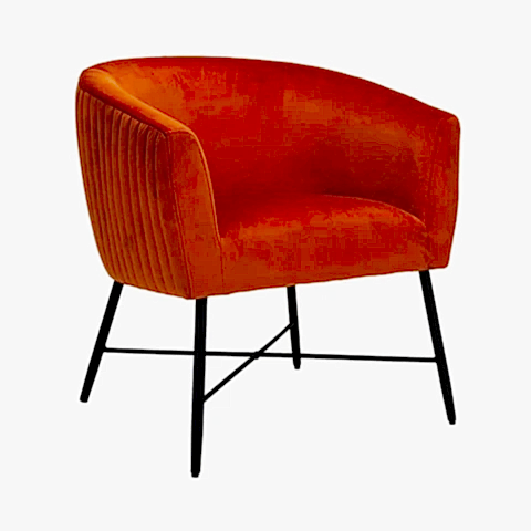 Rovigo Mustard Velvet Occasional Chair
